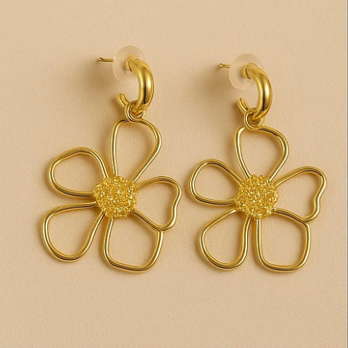 Golden Bloom Earring