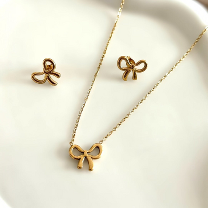 Bow Necklace Set