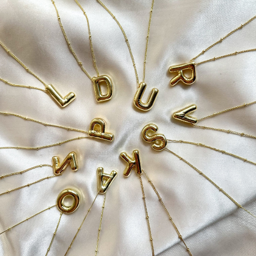 Bubble Alphabet Necklaces